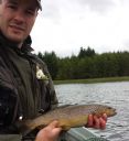 Ian Wallace with Toftigall Trout. 25/07/2015